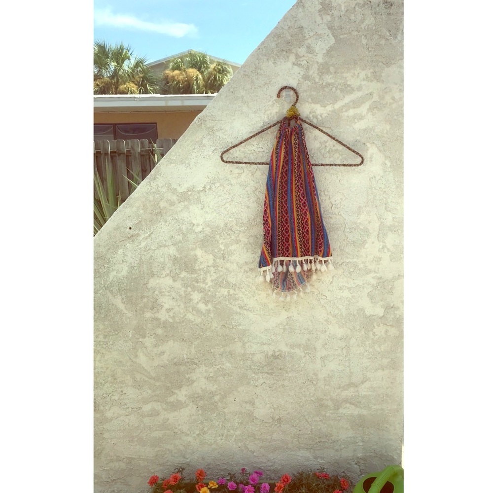 Pacsun multicolored tribal halter top